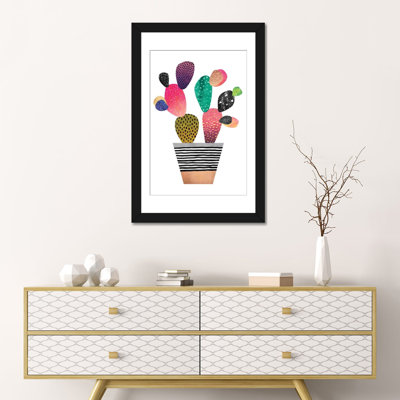 « happy cactus », impression sur toile tendue