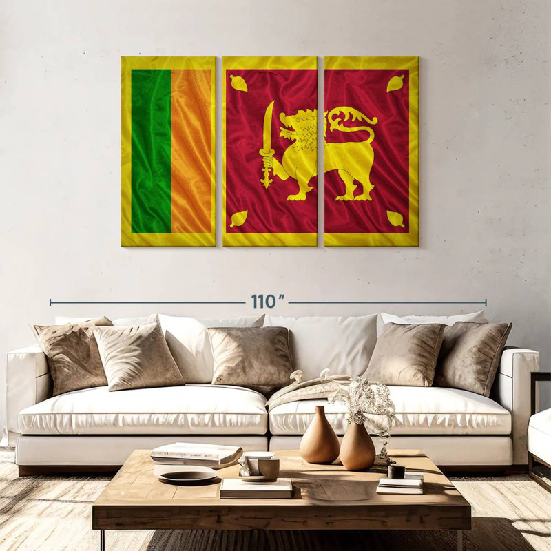Shiny Sri Lanka Flag