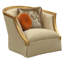 Fauteuil en velours l 40 po Apollonio