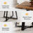 31.5 Inch Square Dining Table for Small Spaces, Rustic Brown Industrial Design with Black Metal Frame, Ideal for Apartments and Breakfast Nooks