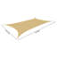Pare-soleil d'extérieur pliable rectangulaire pour patio