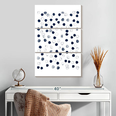 Navy Blue Watercolor Daubs