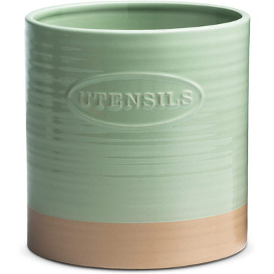 Earthenware Round Utensil Crock