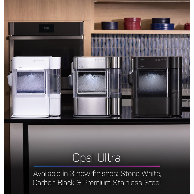 GE-Profile-Opal-2-0-Ultra-Nugget-Ice-Maker-with-Side-Tank-and-Scale-Inhibiting-Filter-XPIO13SWSS, Stainless Steel