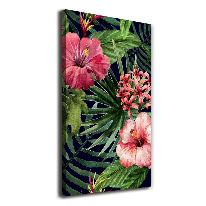 Tropical Leaves - Wrapped Canvas Print