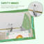 AIYAPLAY Toy Box with Lid Safety Hinges for Kids Boys Girls Toy Chest Green