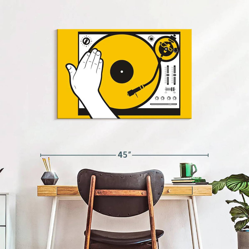 Abarca DJ Vinyl Scratch, 24" H x 36" W