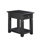Table de bout en bois massif avec tiroir et port USB