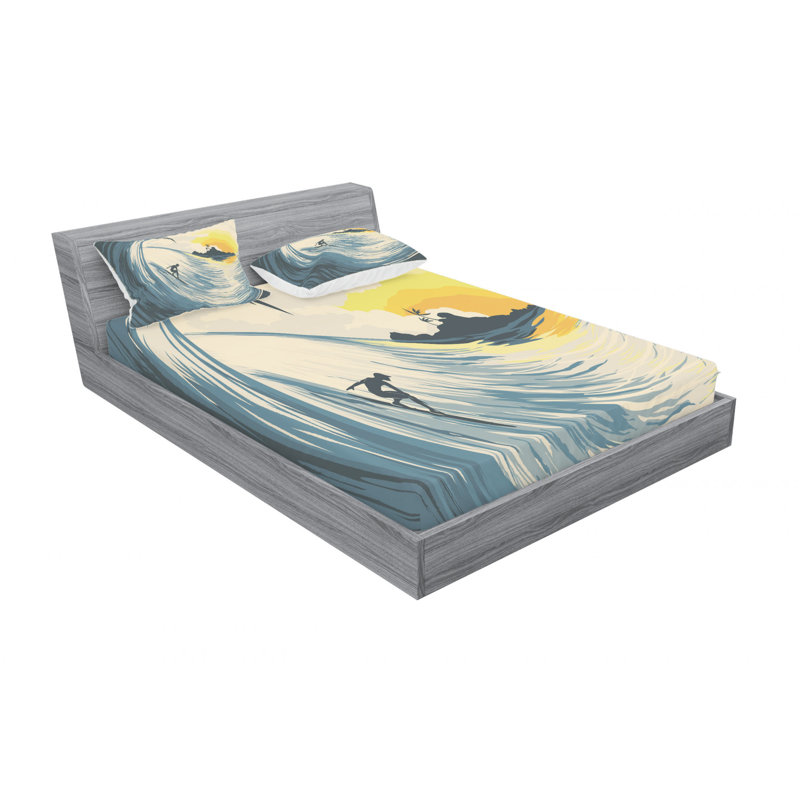 Microfiber Sheet Set, Full Sheet Set with Fitted Sheet