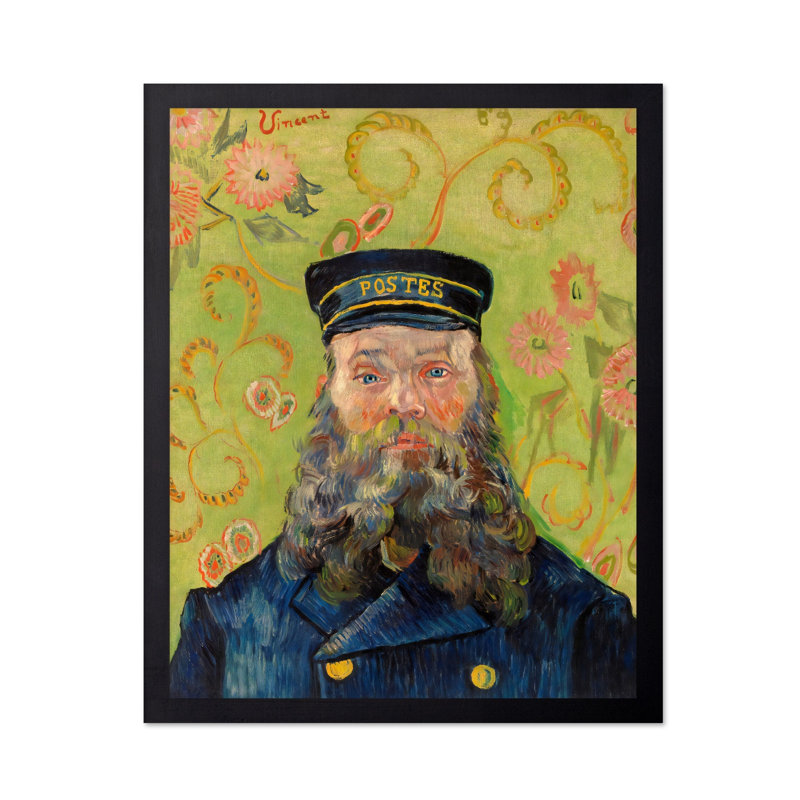 Van Gogh - Portrait du facteur Joseph Roulin, H 16 po x l 20 po, Affiche, Sans cadre