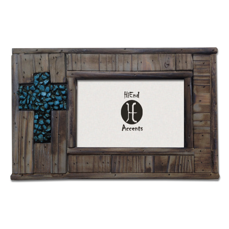 Brown Wood Embossed Picture Frame