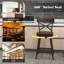 Tabouret pivotant en bois massif Mannan-561885650