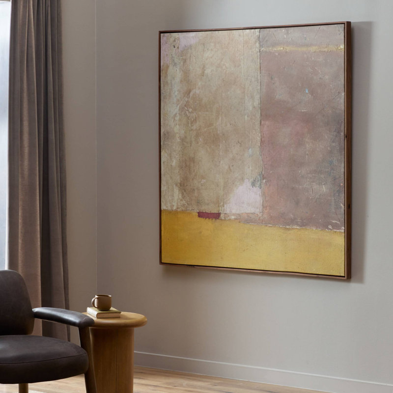 Ochre Painting by Paul Meyer, 32" H x 32" W