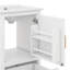 Meuble-lavabo de 20 po avec lavabo, meuble de rangement autoportant avec porte à fermeture douce, support de porte et tiroir