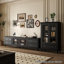 Meuble télé rétro en bois massif noir-1692897022-1692897017