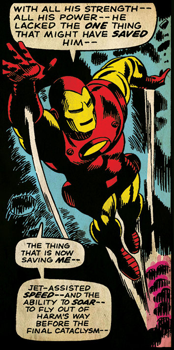 Iron Man Strength Graphic Art Print on Canvas