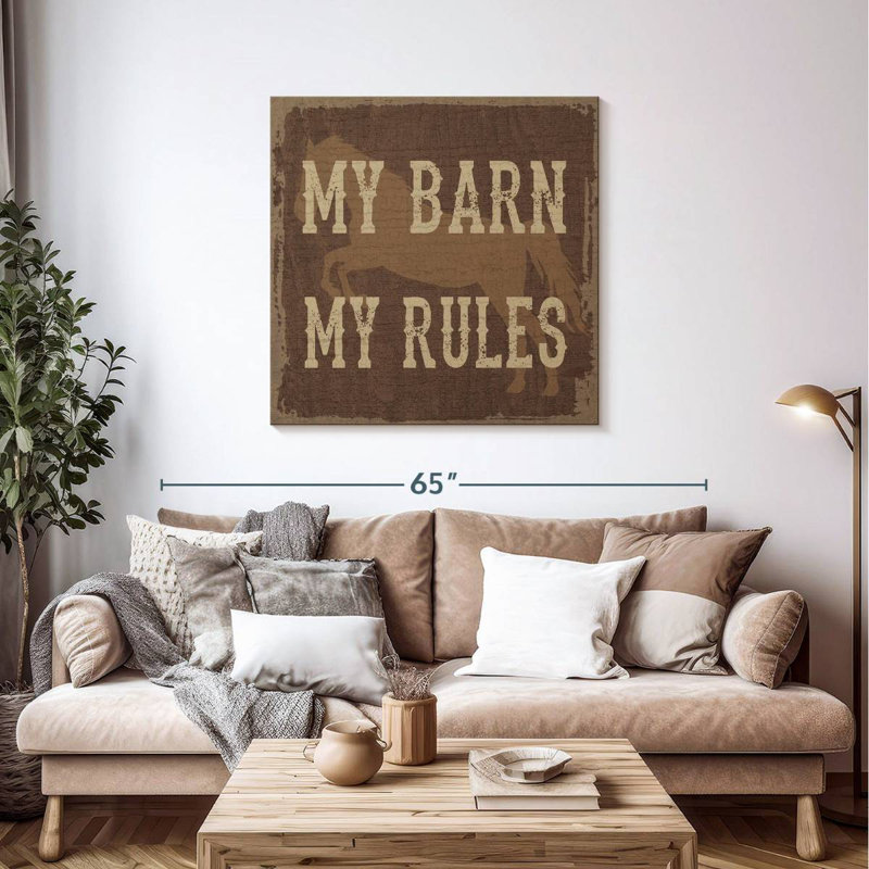 Plaque murale Khylige My Barn, H 39 po x l 39 po