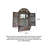 Rustic style aged fake window wall art, retro decoration