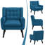 Upholstered Armchair with Solid Wood Legs-1739323628