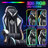 Gaming Chair With Bluetooth Speakers And RGB LED Lights Ergonomic Massage Video Game Chair With Footrest High Back With Lumbar Support-1641352075