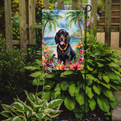 Drapeau de jardin Gordon Setter Luau