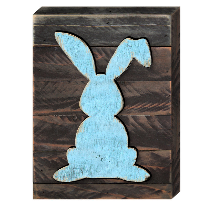Décoration murale lapin rétro
