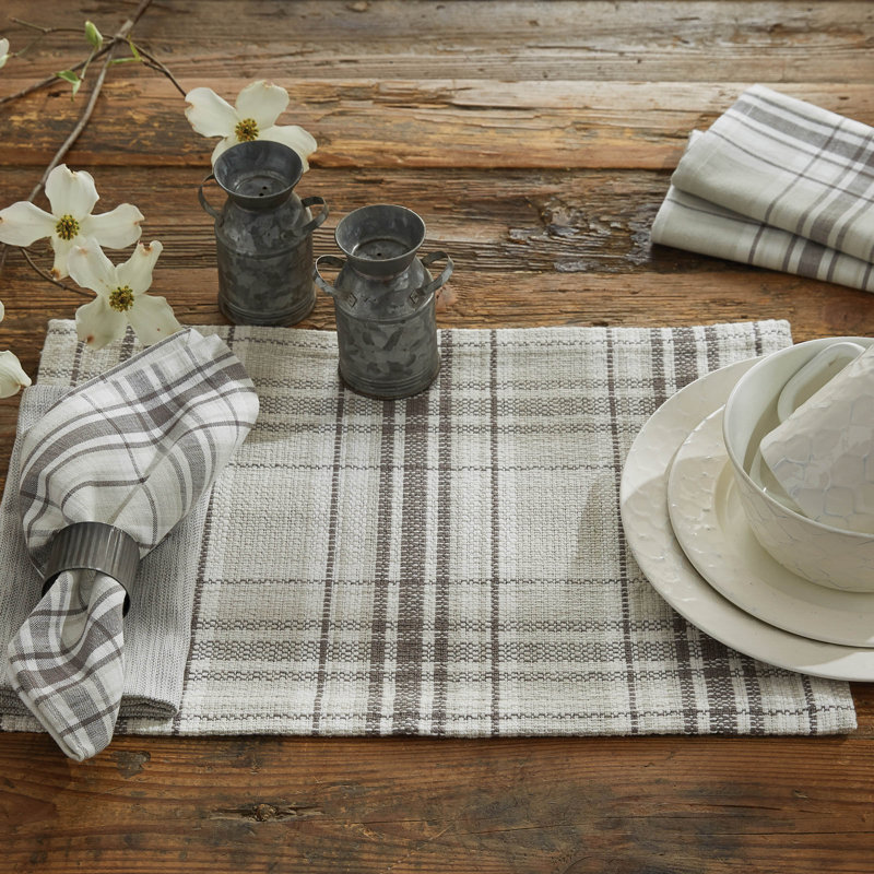 Shalyse Rectangular Plaid Table Runner, 54" x 13"