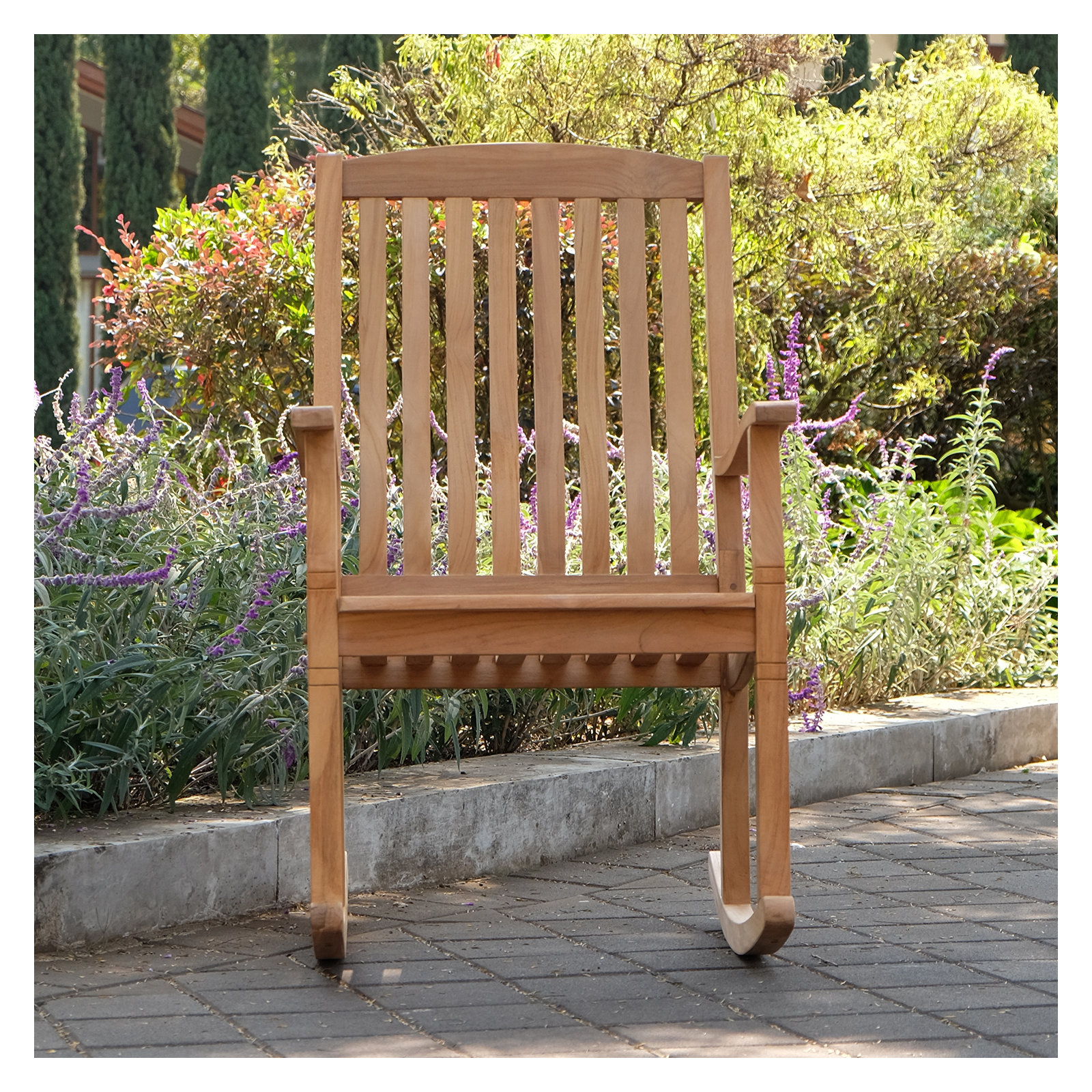 Sawyer 2-Person Teak Outdoor Seating Group, Natural