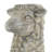 14X12X14.5" Magnesium Sheep Head Planter With Distressed White And Gray Finish