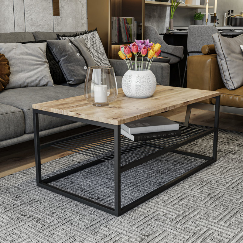 Table basse avec rangement Dhvani, Pin