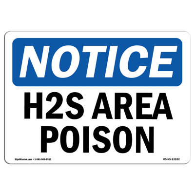 H2S Area Poison Sign