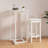 Bar Table White 23.6"X23.6"X43.3" Solid Wood Pine-809752482