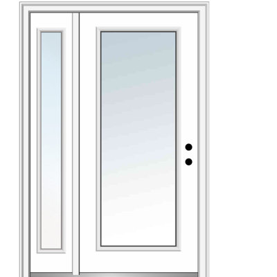 Primed Fiberglass Exterior with One Sidelite