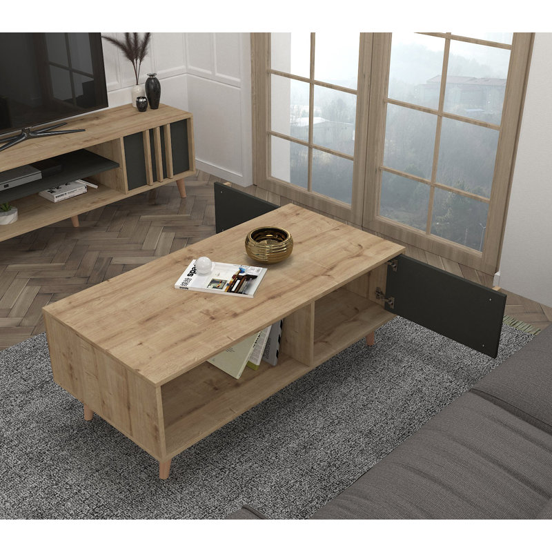 4 Beine Coffee Table with Storage