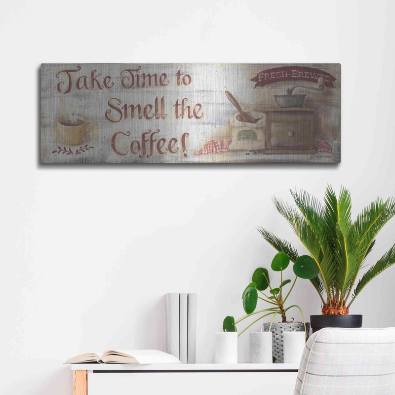 «Smell The Coffee» par Pam Britton, H 12 po x l 36 po