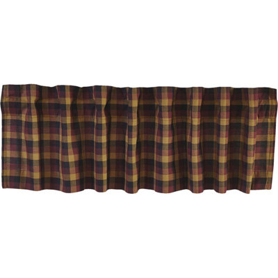 Drancy Cotton Plaid Tailored Window Valance