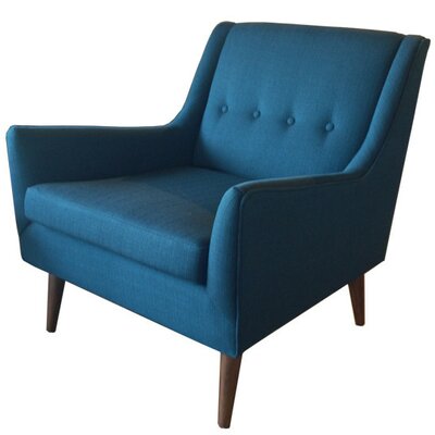 Angela 28"" W Tufted Polyester Armchair -  Brayden StudioÂ®, CB24B9DA36164D3288530D201CA8E8D7