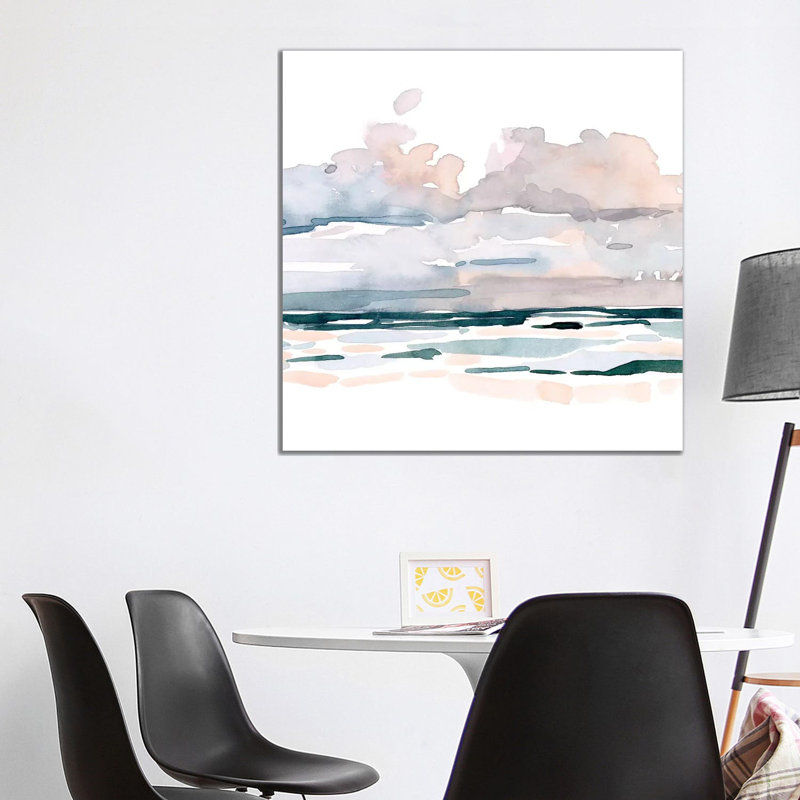 Soft Coastal Abstract II by Emma Scarvey - Wrapped Canvas Gallery-Wrapped Canvas Giclée, 93.98 cm H x 93.98 cm W