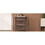 Table de chevet rétro à deux tiroirs, espace de rangement simple et généreux-1580275356