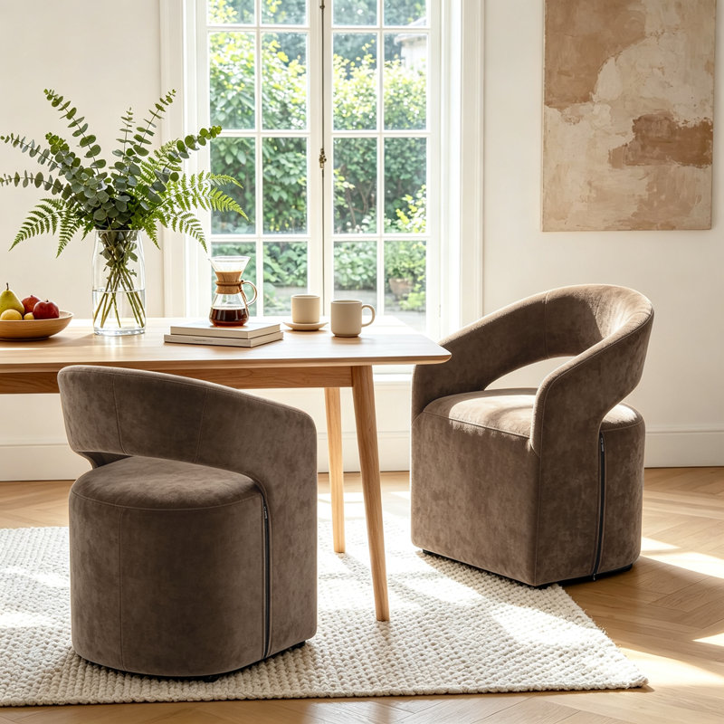 Fauteuil Chenille, 2, Brun