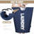 90L Large Laundry Basket, Collapsible Laundry Bag, Freestanding Tall Clothes Hamper, Foldable Washing Bin (Dark Blue)