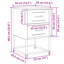 Bedside Cabinet 36x39x60.5 cm Steel-628722186-628722187