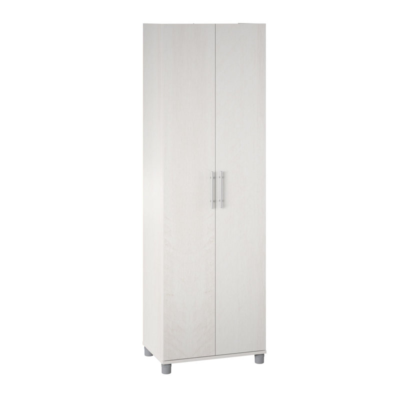 Armoire de rangement utilitaire 24 po Sabria, Chêne peint ivoire
