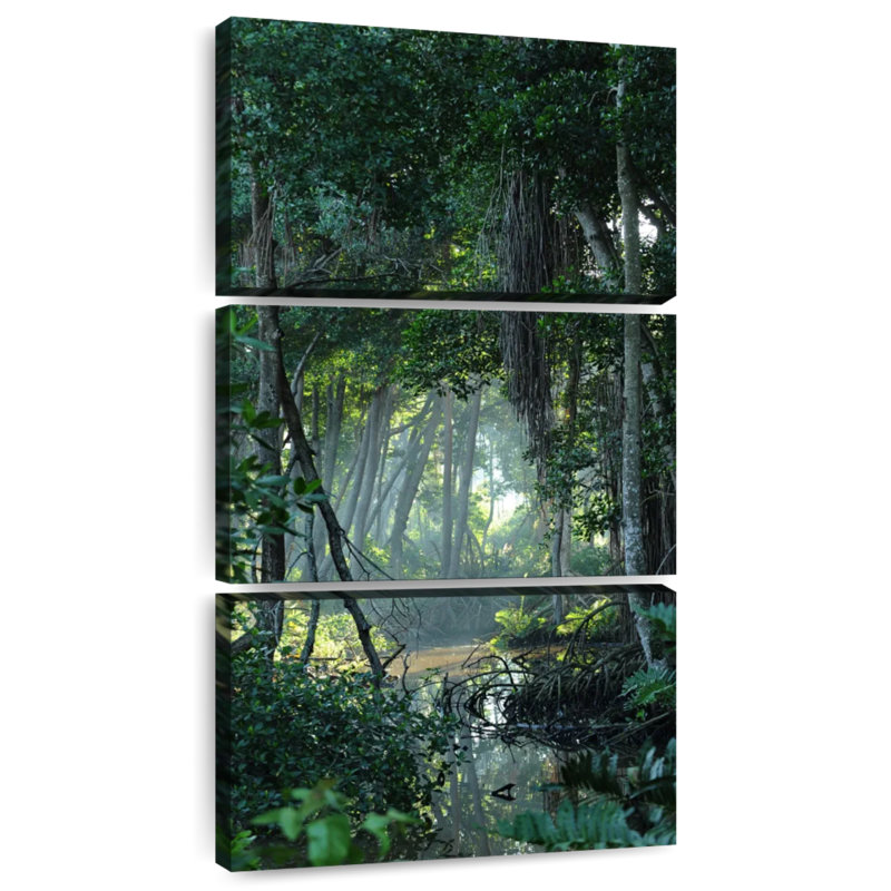 Forêt tropicale, H 27 po x l 12 po