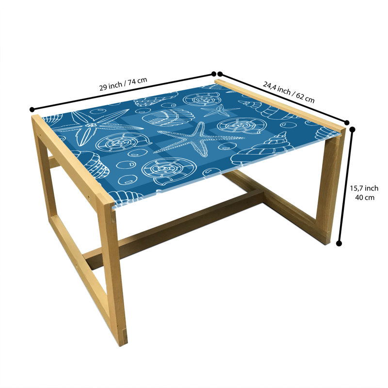 Jaelia Sled Coffee Table, 40cm H x 74cm W x 62cm D