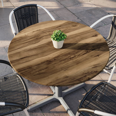 Plateau de table commercial avec technologie de surface sans soudure résistante aux égratignures et aux taches
