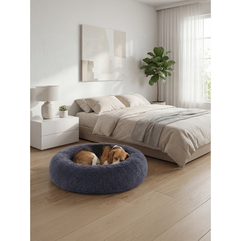 Cotton Pet Bed, Dark Grey