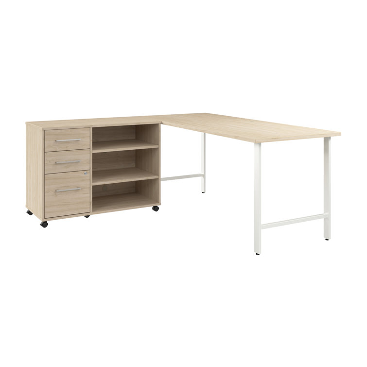 Bush Business Furniture Hustle 72W X 30D Computer Desk And Storage Cabinet With Drawers And Shelves