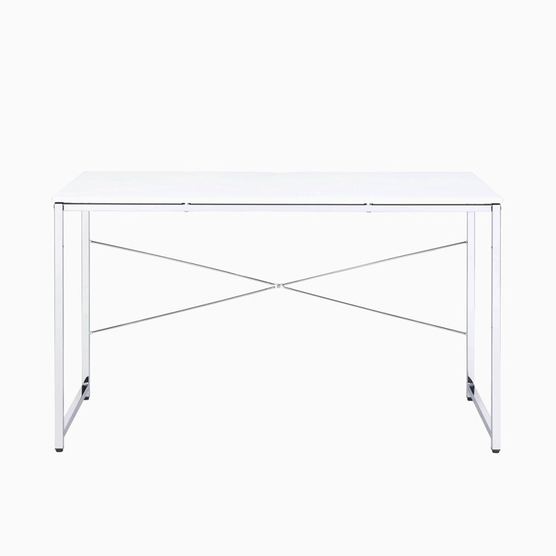 Bureau d'écriture avec base traîneau, Blanc