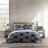 Eddie Bauer Madrona Blue Cotton Reversible Quilt Set-87092880-87092879
